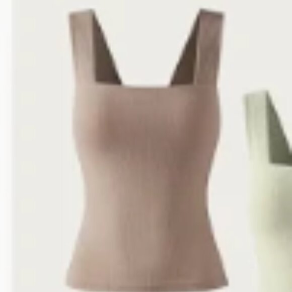 OGL Brown Ribbed Tank Top - Picture 3 of 3